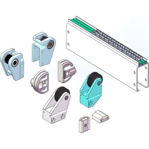 10B double-row chain conveyor line head machine tailstock head tail wheel tensioner wear-resistant chain conveyor accessories