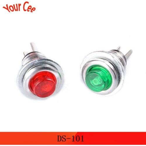 5pcs DS-101 8mm On/Off Push Button Switch Mini Lockless Momentary ON OFF Push Button Micro Normally Open Switch