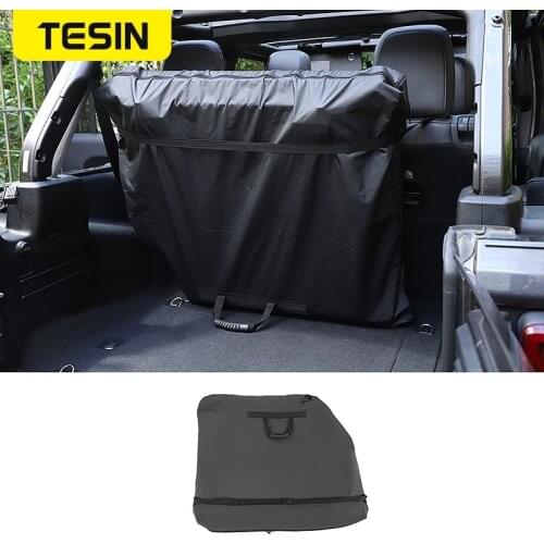 TESIN Stowing Tidying Car Trunk Luggage Travel Freedom Panels Hard Top Storage Bag Accessories for Jeep Wrangler JK JL 2007-2020