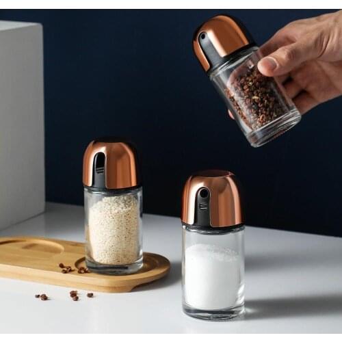 3Pcs/lot Spice Jar Can Salt and Pepper Shakers Spice Container Organizer Seasoning Bottle Pot BBQ Condiment Kitchen Tools