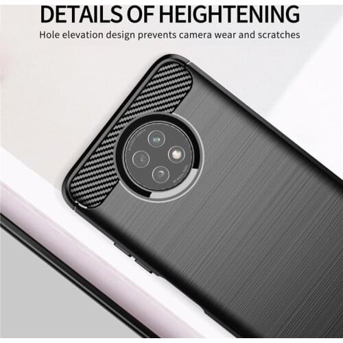 For Xiaomi Redmi Note 9T Case Shockproof Bumper Carbon Fiber Soft Silicone Phone Back Cover Case on Redmi Note 9 T Pro 9S 9A 9C