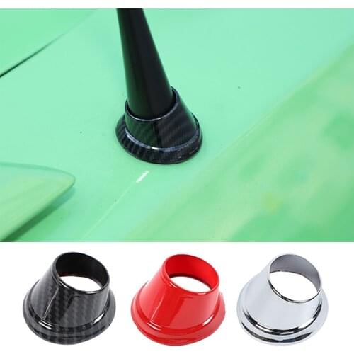 ABS Exterior Antenna Base Cover Decorative Ring Trim Fit For Ford Mustang 2010-2014 Car Accessories