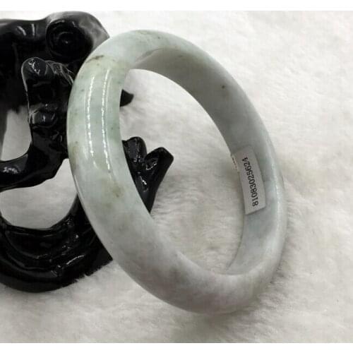 DYY 912+++Certified Grade A Natural Lavender Green Jadeite Bangle Bracelet style Fine jewe Noble 100% Natural