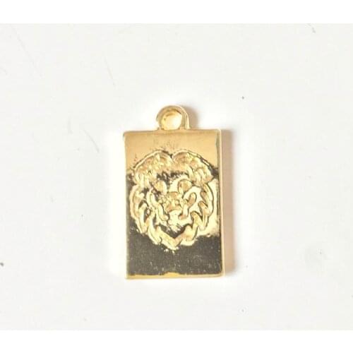 Eruifa Hot sell 20pcs 10*18mm Lion Zinc alloy Charms Wholesales necklace,earring bracelet jewelry DIY handmade 2 colors