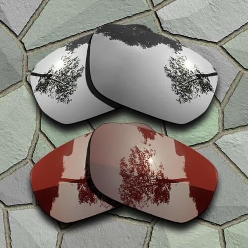 Chrome&Bronze Brown Sunglasses Polarized Replacement Lenses for Oakley Style Switch