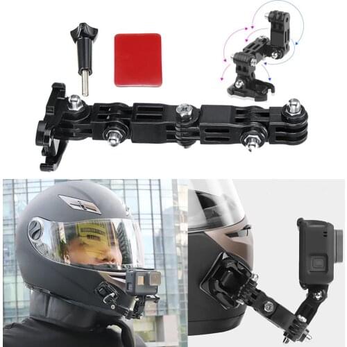 Adhesive Full Face Helmet Front Chin Mount Holder Chin Stand Camera Accessories for Gopro Hero 6 5 4 3 Action Camera