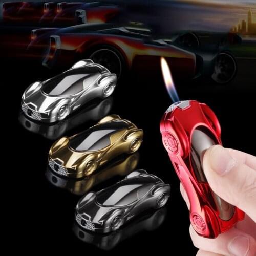 Creative Funny Lighter Car Shaped Fashion Butane Gas Refillabe Lighters for Cigarette Home Decorative Ornaments