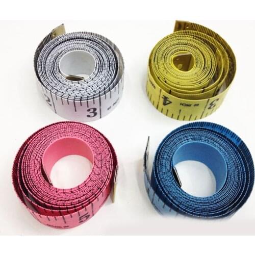 Hot! 150cm/60" Body Measuring Ruler Sewing Tailor Tape Measure Soft Flat Sewing Ruler Meter Sewing Measuring Tool Random Color