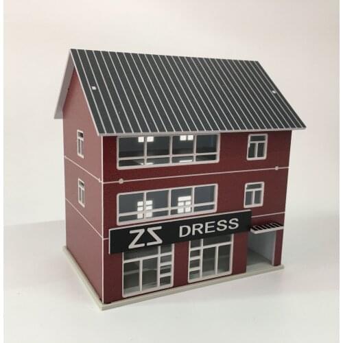1 / 150 building model N scale railway station model clothing store womens clothing store model miniature world landscape