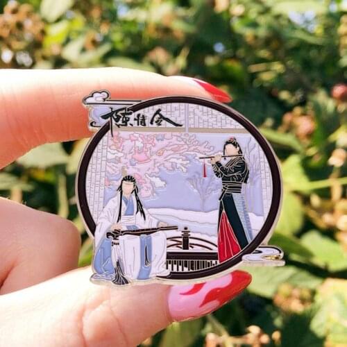 The Untamed Cheng&JinLing Gay Pride Brooch Pins Enamel Metal Badges Lapel Pin Brooches Jackets Jeans Fashion Jewelry Accessories