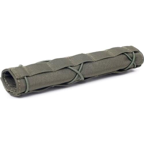 Nylon 8.66" 22cm Tactical Hunting Pistol Suppressor Mirage Heat Cover Shield Sleeve Muffler Holster Shooting Accessories