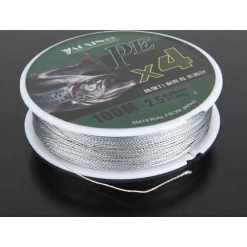 New 1PC 100m PE Braided Fishing Line 4 Strands Fishing Lines Multi-filament Fish Line Rope Cord Super Strong Fishing Line