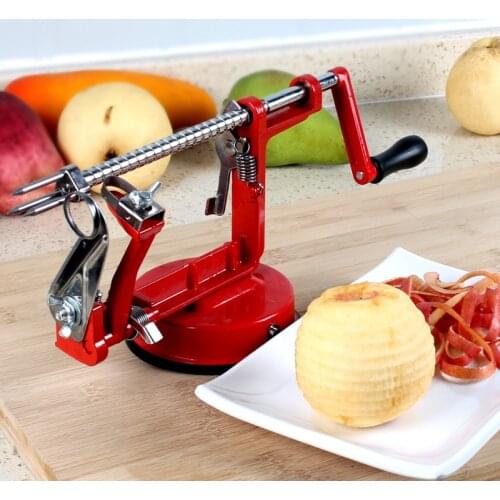 Stainless Steel Apple Peeler Corer Slicer Suction Base Durable Heavy Duty Blade Peelers Apple Fruit Slinky Machine Peeled Tools