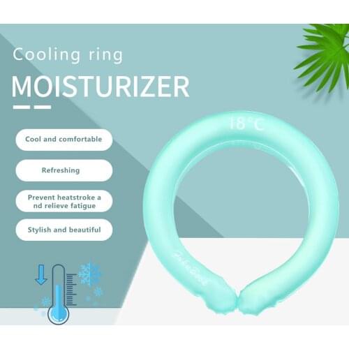 Summer Sports Neck Cooling Ring Summer Heatstroke Prevention Ice Cushion Tube for Running Camping Hiking Halter Ice Cushion Tube