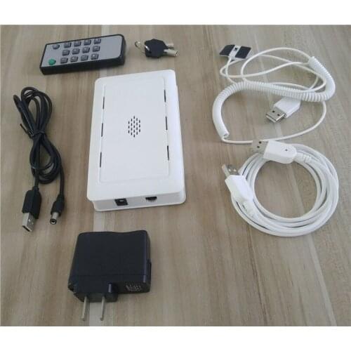 4/6/8 Ports Laptop PC Security Diaplay Burglar Alarms System With 4/6/8 PCS Secure Cables Anti-theft For Computer Retail Shop