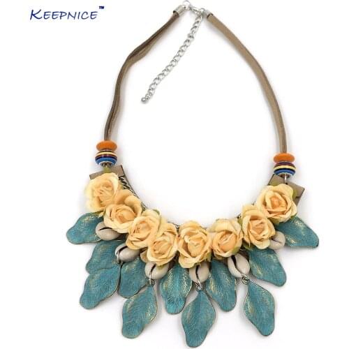 New Rose flower Retro Choker necklace vintage leaf flower tattoo choker necklace collar puzzle boho statement necklace