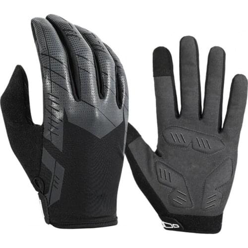 1 Pair Full Finger Gloves Breathable Shockproof Faux Leather Antiskid MTB Road Bike Gloves for Outdoor guantes ciclismo перчатки