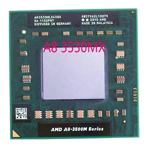 AMD A8-3500M series A8-3530MX A8 3530MX AM3530HLX43GX Laptop CPU 1.9GHz/4M/Quad Core FS1 notebook APU for Notebooks laptop