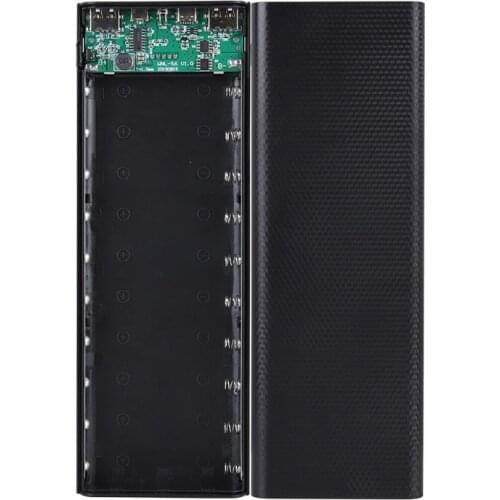 QC3.0/5V Dual USB 10*18650 Power Bank Case With Digital Display Screen Mobile Phone Charger battery Holder Charging Box