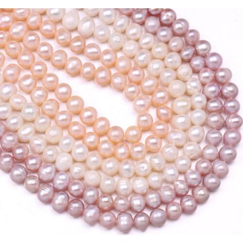 Natural Freshwater Pearl Sphere Loose Beads 36 Cm For Elegant Women Bracelet Earring Necklace Sewing Craft Jewelry Accessory