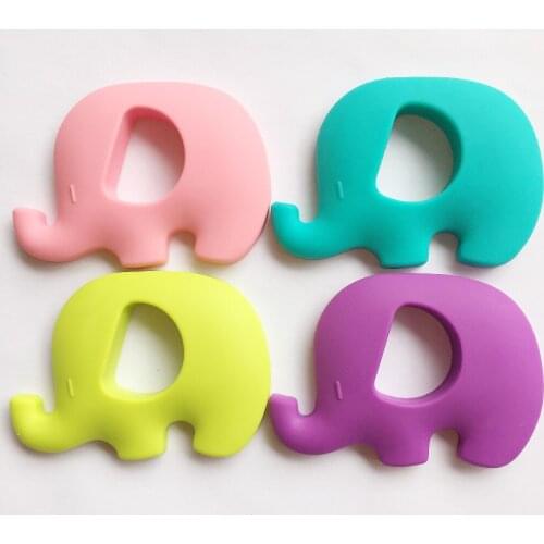SALE Silicone Elephant Teething bead necklace FREE SHIPPINGwater proof, rubber, food grade, baby, mother