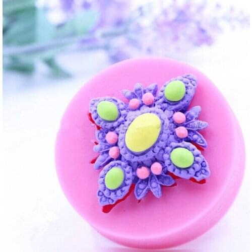 Silicone Gem Resin Clay Chocolate Mold Flower Fondant Cake Decoration Mold Cakecup Decoration Sugar Craft Tools Moulds PRZY 001