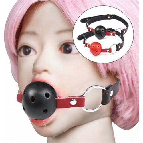 Silicone Gag Ball BDSM Bondage Restraint Open Mouth Breathable Sex Ball Harness Strap Gag Adult Game Erotic Accessories Sex Toys
