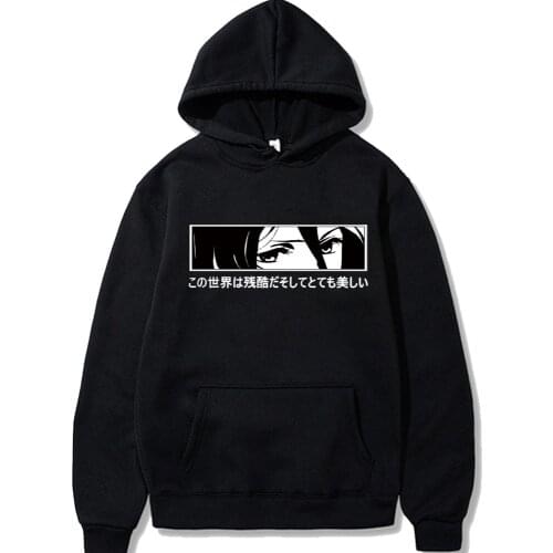 Attack on Titan Hoodie Japanese Anime Long Sleeves Loose Sweatshirt Unisex Clothes