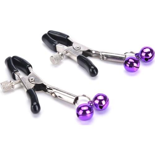 Adult Products 1Pairs feather steel breast clip shaking stimulate Sexy papilla clip female breast clips breast toy nipple clamps