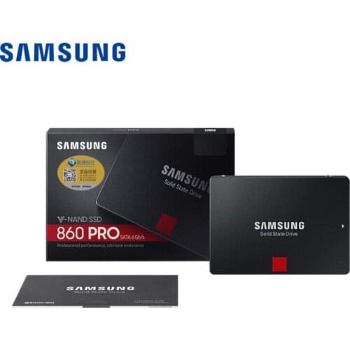 SAMSUNG 860 PRO SSD 256GB 512GB 1TB 2TB 4TB 2.5 Inch SATA III with MLC V-NAND Technology Desktop Notebook Solid State Drive