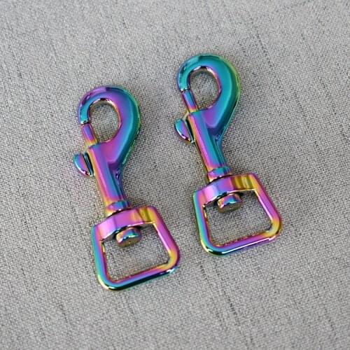 1 Pcs/Lot 15mm Colourful Metal Clasps Lobster for Strap Bag Buckles Dog Collar Keychain Swivel Trigger Clips Snap Hook DIY