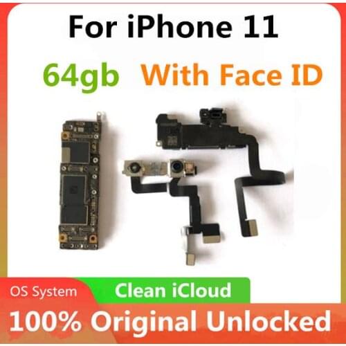 Factory Unlocked For iPhone 11 11 Pro 11 Pro Max Motherboard With / Without Face ID Motherboard logic board mainboard with chips