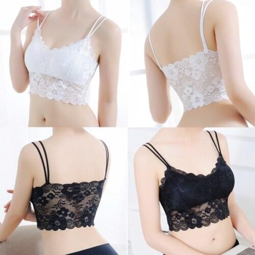 Women Lace Strap Top Seamless Bra Fitness Sexy Yoga Sports Bra Padded Push Up Bra Female Yoga Gym Shirts Sport Brassiere Vest