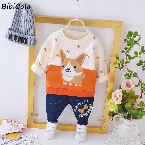 Winter Warm Toddler Baby Girls Round neck plus fleece sweater + plus fleece pants suit Outfits Sets Elastic Waist Pant 2pcs