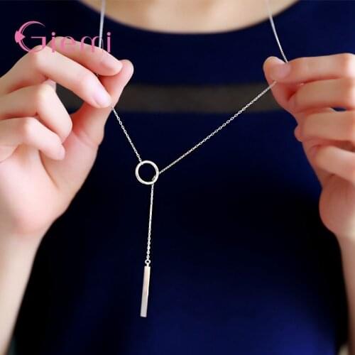 925 Sterling Silver Body Chain Necklace For Decoration Custom Fashion Jewelry Geometric Design Women Girls Party Engagement