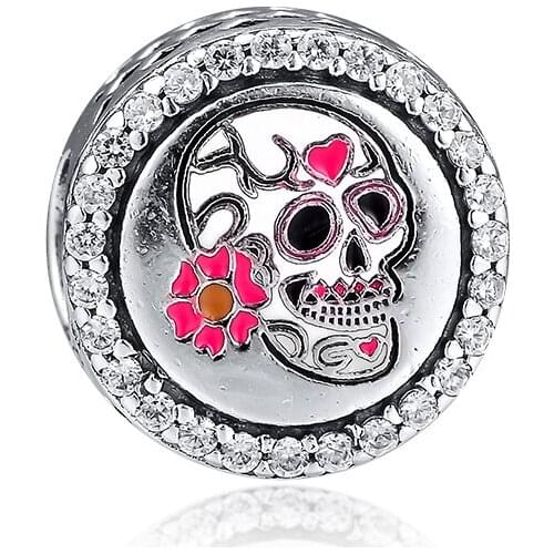 CKK DAYLIGHT OF THE DEAD Charms 925 Original Fit Pandora BraceletsSterling Silver Charm Beads for Jewelry Making Bead Bijoux
