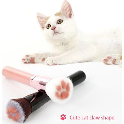 Women Blush Contour Repair Highlighter Cosmetics Makeup ToolMakeup Brush Cat Claw Paw High Quality Soft Loose Powder Brush