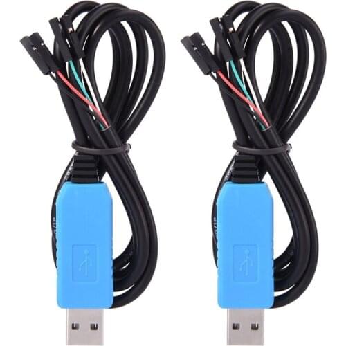 Hot 2 Pack Debug Cable for Raspberry Pi USB Programming USB to TTL Serial Cable, Windows XP/ VISTA/ 7/ 8/ 8.1 Supported