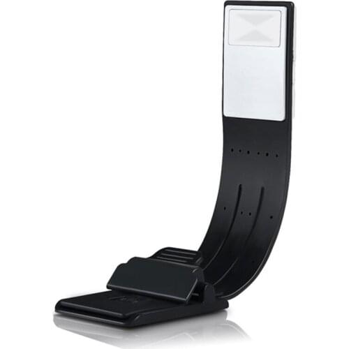 Book Light, LED Clip Reading Lamp USB Rechargeable Tough Switch 4 Levels Adjustable Brightness Flexible Light Multifunctional