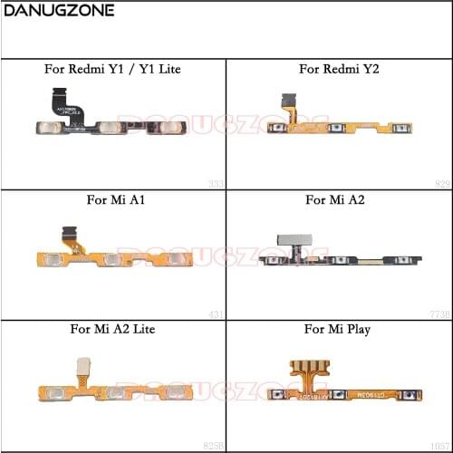 Power Button On / Off Volume Mute Switch Button Flex Cable For Xiaomi Mi A1 A2 Lite Play / Redmi Y1 Lite Y2