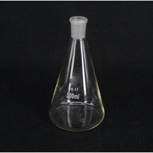 500ml Quickfit 19/26 Joint Lab Conical Flask Erlenmeyer Boro Glass Graduated