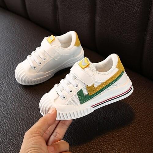 2021 Spring Kids Shoes Boy Sneakers Mesh Breathable Girls Shoes Leather Plush Warm Winter Shoes For Children Running Casual Shoe