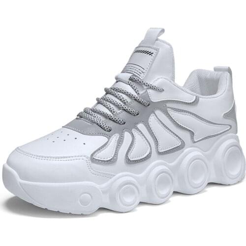 Mens Casual Sneakers Fashion Leather Sport Shoes Comfortable Outdoor Men Walking Shoes Zapatillas Hombre