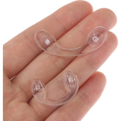 5Pcs Glasses Nose Pads Adhesive Silicone Nose Pads Non-slip Clear Thin Nosepads For Glasses Eyeglasses Sunglasses