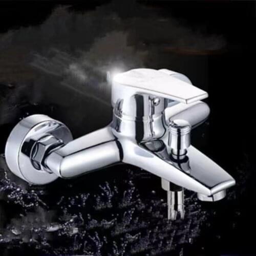 New Copper Bathtub Hot and Cold Faucet Switch Concealed Bathroom Simple Shower Set Water Heater Bath Mixing Valve Top H8232