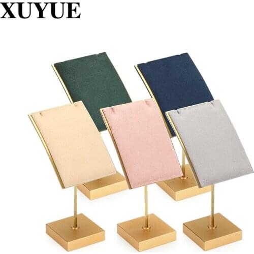 Manufacturers of metal jewelry display stand Jewelry display pendant necklace multicolor display jewelry rack jewelry props