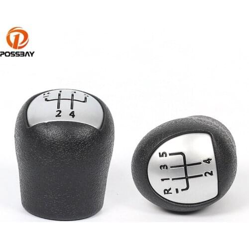 5 Speed Car Gear Knob Lever Shifter Black Manual Stick Handball Interior Parts for Renault Clio Scenic Kangoo Espace 2001-2008