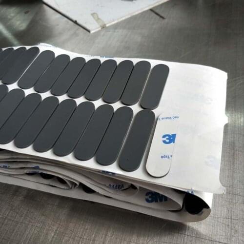 Length Self Adhesive Silicone Rubber Oval Mat Cabinet Equipment Anti-slip Feet Pad Floor Protectors