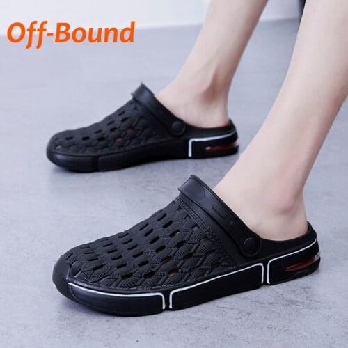 Off-Bound Summer Men Women Slippers Outdoor Clogs Garden Slippers Beach Sandals Mules Bathroom Loafers Casual Massage Home Shoes