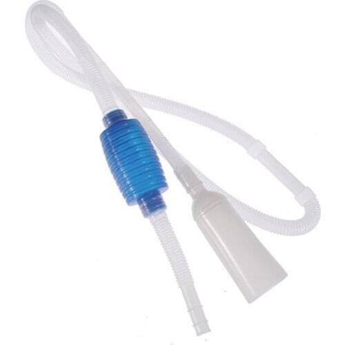 Siphon Gravel Suction Pipe Filter Fish Tank Vacuum Water Change Pump Aquarium Manual Cleaner Tool